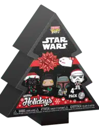 ⁦Pocket POP! 4-Pack Star Wars Holiday Tree Box⁩ – תמונה ⁦1⁩