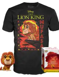 POP! & Tee: The Lion King - Mufasa (Flocked) and Mufasa T-Shirt