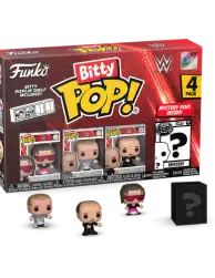 Bitty POP! The WWE: Bret 'Hit Man' Hart, Shawn Michaels & 'Mean' Gene Okerlund 4-Pack