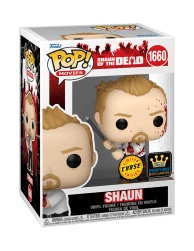 POP! Movies - Shaun of the Dead #1660 Shaun with Pool Cue (Specialty Series) (Bloody) [CHASE]