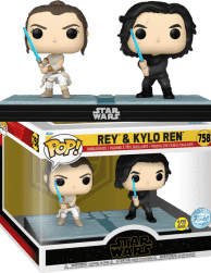 Star Wars - Rey & Kylo Ren Glow-in-the-Dark Pop! Moment Vinyl Figure ( Exclusive)