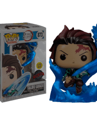 ⁦Demon Slayer - Tanjiro with Dragon Translucent Glow in the Dark Pop! Vinyl Figure Exclusive⁩ – תמונה ⁦1⁩