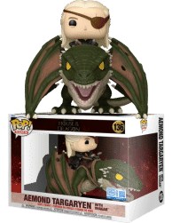 Game of Thrones: House of the Dragon - Aemond Targaryen with Vhagar Pop! Rides Vinyl Figure Exclusivee