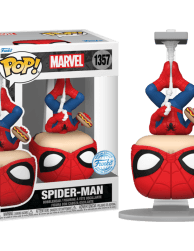 ⁦Spider-Man - Upside Down Spider-Man with Hot Dog Pop! Vinyl Figure Exclusive⁩ – תמונה ⁦1⁩