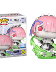 Re:ZERO - Ram (Wind Magic) Glow-in-the-Dark Pop! Plus Vinyl Figure Exclusive