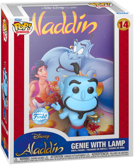Aladdin (1992) - Genie with Lamp Pop! VHS Covers Vinyl Figure