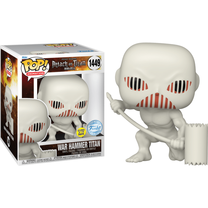 Attack on Titan - War Hammer Titan Glow-in-the-Dark 6" Super Sized Pop! Vinyl Figure (Popcultcha Exclusive)