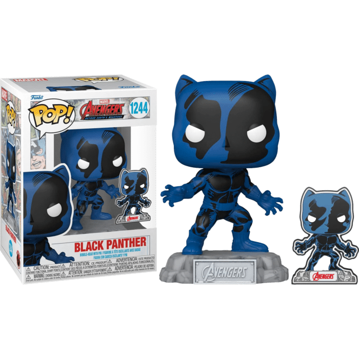 Avengers: Beyond Earth’s Mightiest - Black Panther 60th Anniversary Pop! Vinyl Figure with Enamel Pin