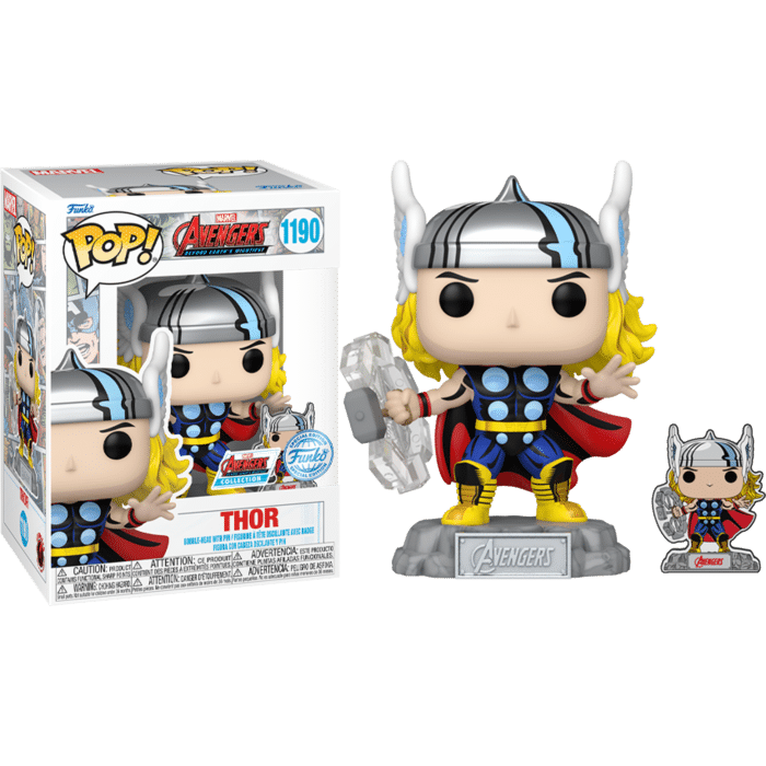 Avengers: Beyond Earth’s Mightiest - Thor 60th Anniversary Pop! Vinyl Figure with Enamel Pin