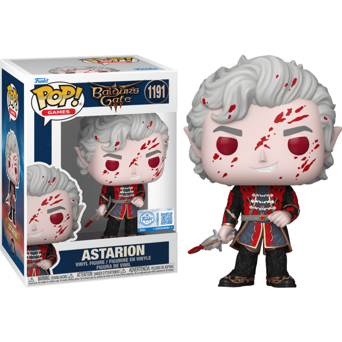 Baldur's Gate 3 - Astarion (Bloody) Pop! Vinyl Figure (Popcultcha Exclusive)