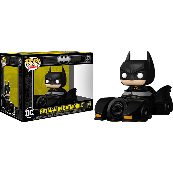 Batman - Batman in Batmobile (1989) 85th Anniversary Pop! Ride Vinyl Figure