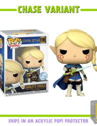 Black Clover - Charlotte Roselei Pop! Vinyl Figure in Acrylic Pop! Protector (Chase Variant)