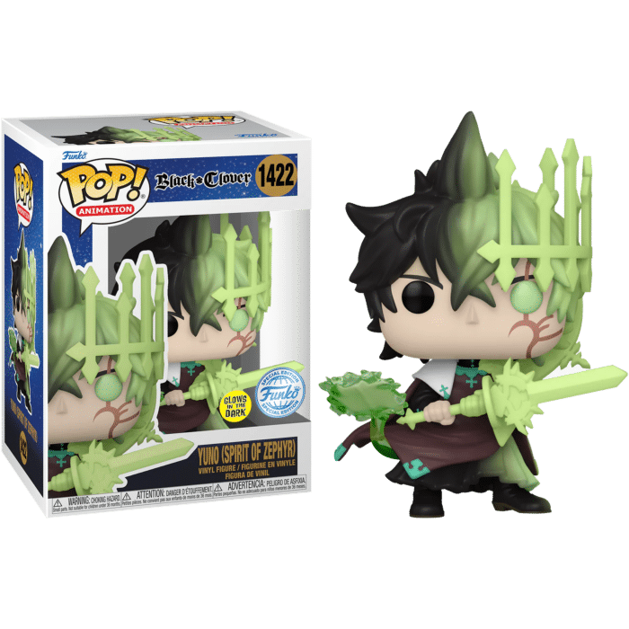 Black Clover - Yuno (Spirit of Zephyr) Glow-in-the-Dark Pop! Vinyl Figure