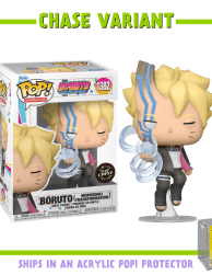 Boruto: Naruto Next Generations - Boruto (Momoshiki Transformation) Pop! Vinyl Figure in Acrylic Pop! Protector (Chase Variant)