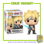 Boruto: Naruto Next Generations - Boruto with Chakra Blade Pop! Vinyl Figure in Acrylic Pop! Protector (Chase Variant)