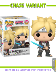 Boruto: Naruto Next Generations - Boruto with Chakra Blade Pop! Vinyl Figure in Acrylic Pop! Protector (Chase Variant)
