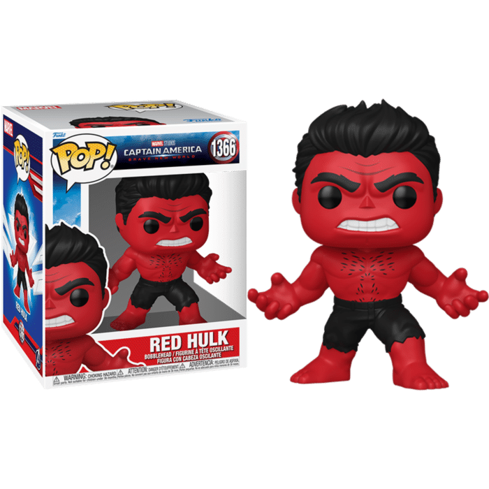 Captain America: Brave New World - Red Hulk Super Sized 6" Pop! Vinyl Figure