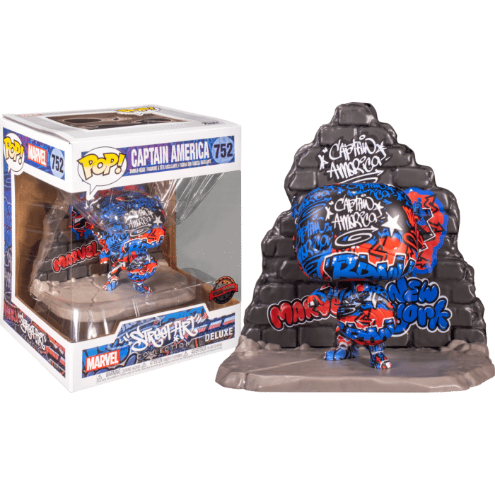 Captain America - Captain America Graffiti Deco Deluxe Pop! Vinyl Figure