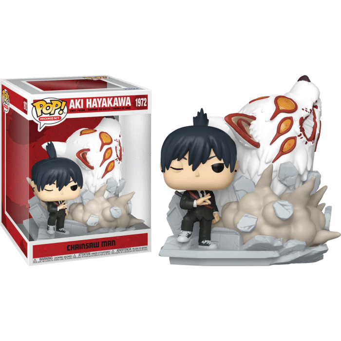 Chainsaw Man - Aki Hayakawa with Fox Devil Pop! Moment Vinyl Figure