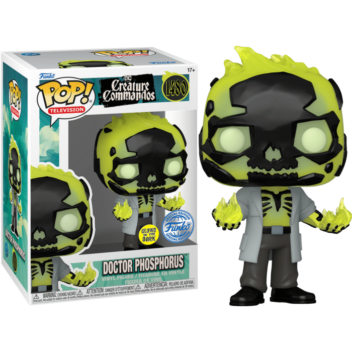 DC: Creature Commandos - Dr Phosphorous Glow-in-the-Dark Pop! Vinyl Figure (Popcultcha Exclusive)