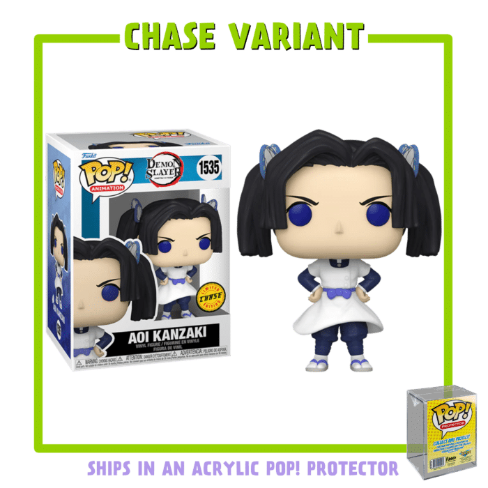 Demon Slayer - Aoi Kanzaki Pop! Vinyl Figure in Acrylic Pop! Protector (Chase Variant)