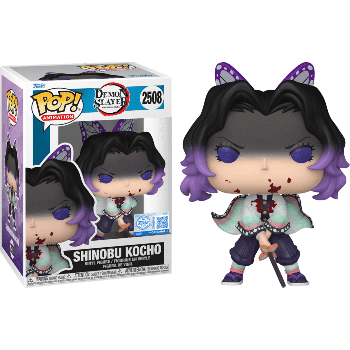 Demon Slayer: Infinity Castle - Shinobu Kocho (Bloody) Pop! Vinyl Figure (Popcultcha Exclusive)