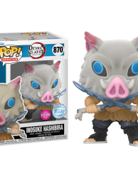 Demon Slayer - Inosuke Hashibira with Blades Crossed Flocked Pop! Vinyl Figure