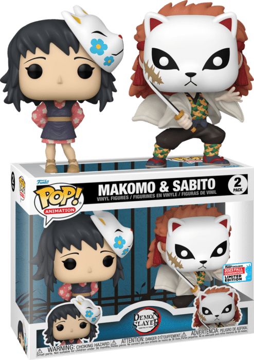 Demon Slayer - Makomo & Sabito Pop! Vinyl Figure 2-Pack (2023 Fall Convention Exclusive)