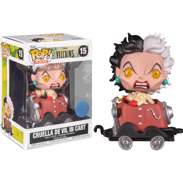 Disney Villains - Cruella De Vil in Train Cart Pop! Vinyl Figure (Funko / Popcultcha Exclusive)