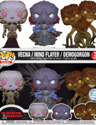 Dungeons & Dragons - Vecna, Mind Flayer & Demogorgon Pop! Vinyl Figure 3-Pack