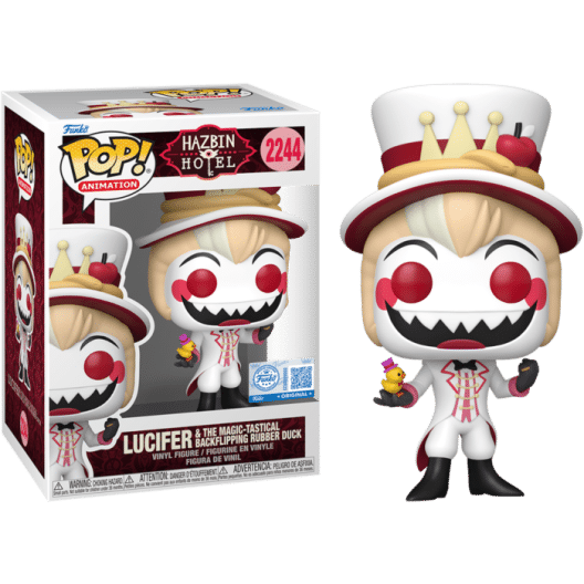 hazbin-hotel-lucifer-the-magic-tastical-backflipping-rubber-duck-pop-v Hazbin Hotel - Lucifer & The Magic-Tastical Backflipping Rubber Duck Pop! Vinyl Figure