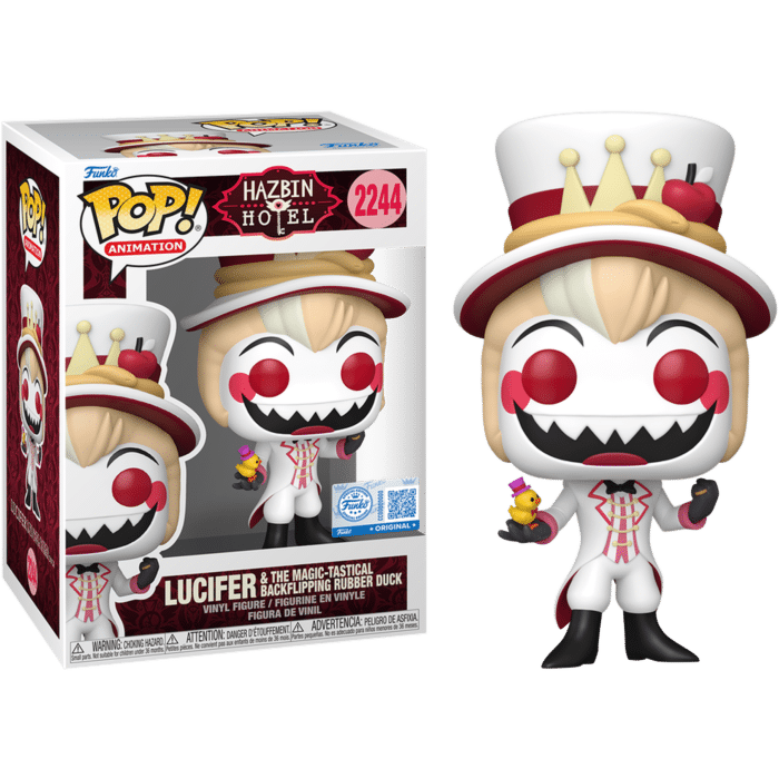 Hazbin Hotel - Lucifer & The Magic-Tastical Backflipping Rubber Duck Pop! Vinyl Figure