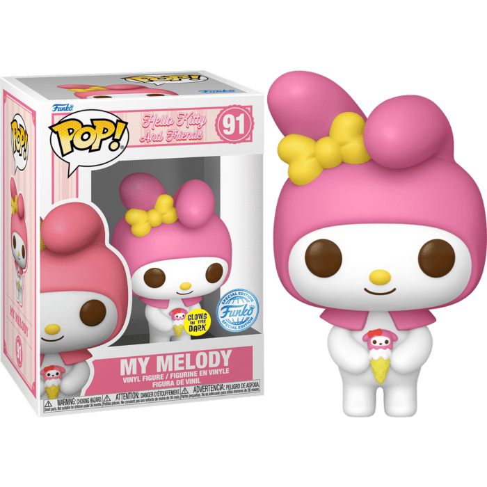 Hello Kitty and Friends - My Melody Glow-in-the-Dark Pop! Vinyl Figure