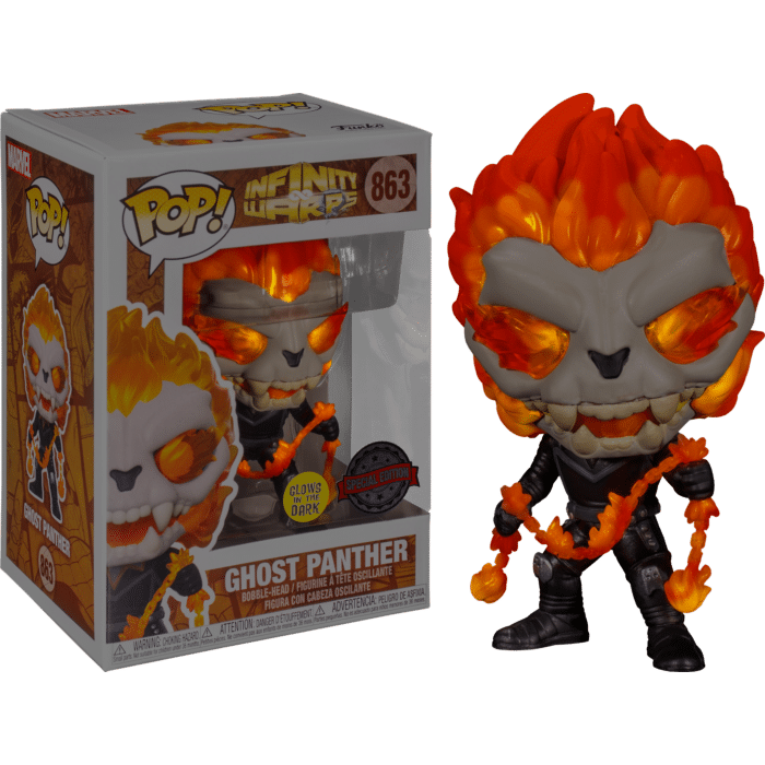 Infinity Warps - Ghost Panther Glow in the Dark Pop! Vinyl Figure