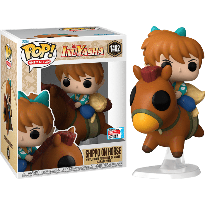 InuYasha - Shippo on Horse 6" Super Sized Pop! Vinyl Figure (2023 Fall Convention Exclusive)