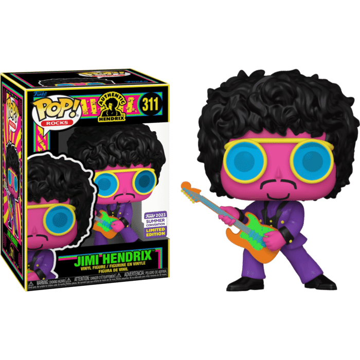 Jimi Hendrix - Jimi Hendrix Blacklight Pop! Vinyl Figure
