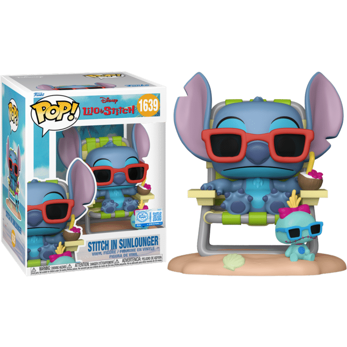 Lilo & Stitch - Stitch in Sunlounger Premium Pop! Vinyl Figure