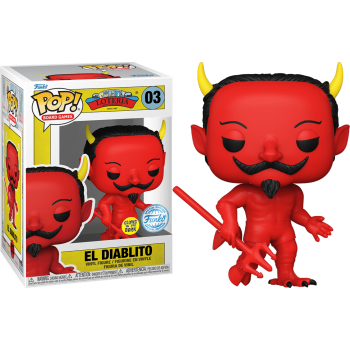Loteria - El Diablito Glow-in-the-Dark Pop! Vinyl Figure