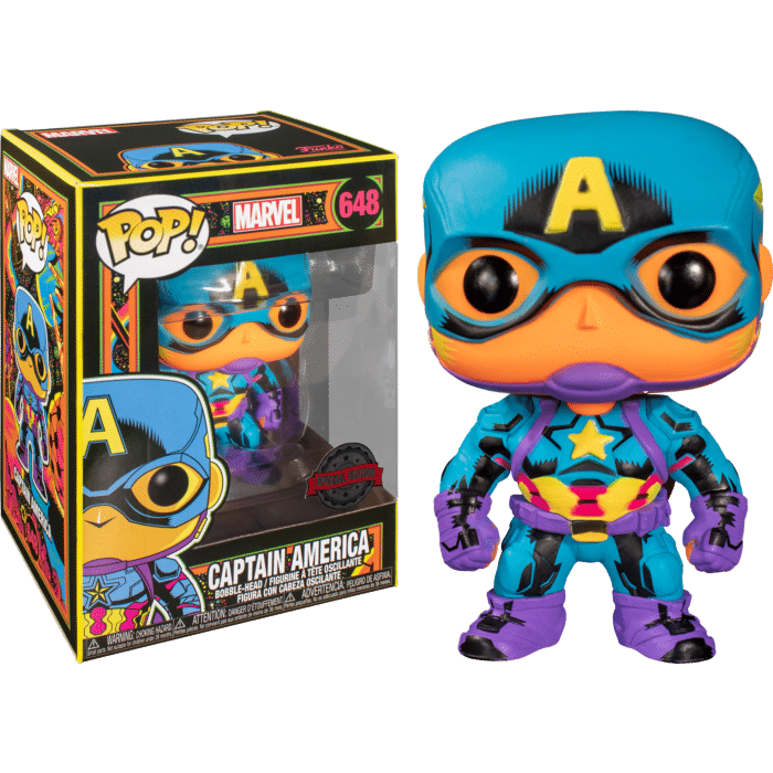 Marvel: Blacklight - Captain America Pop! Vinyl Figure