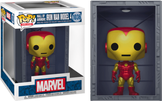 marvel-hall-of-armor-iron-man-model-4-metallic-deluxe-pop-vinyl-figure Marvel: Hall of Armor - Iron Man Model 4 Metallic Deluxe Pop! Vinyl Figure