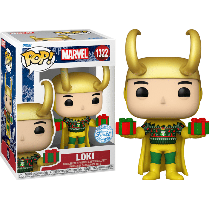 Marvel - Loki with Sweater Holiday Metallic Pop! Vinyl Figure