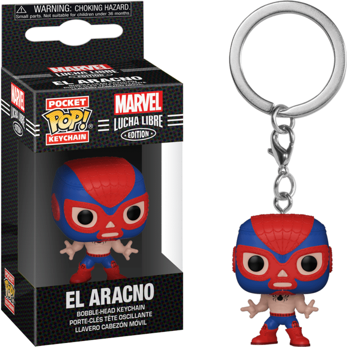 Marvel: Lucha Libre Edition - El Aracno Spider-Man Pocket Pop! Vinyl Keychain