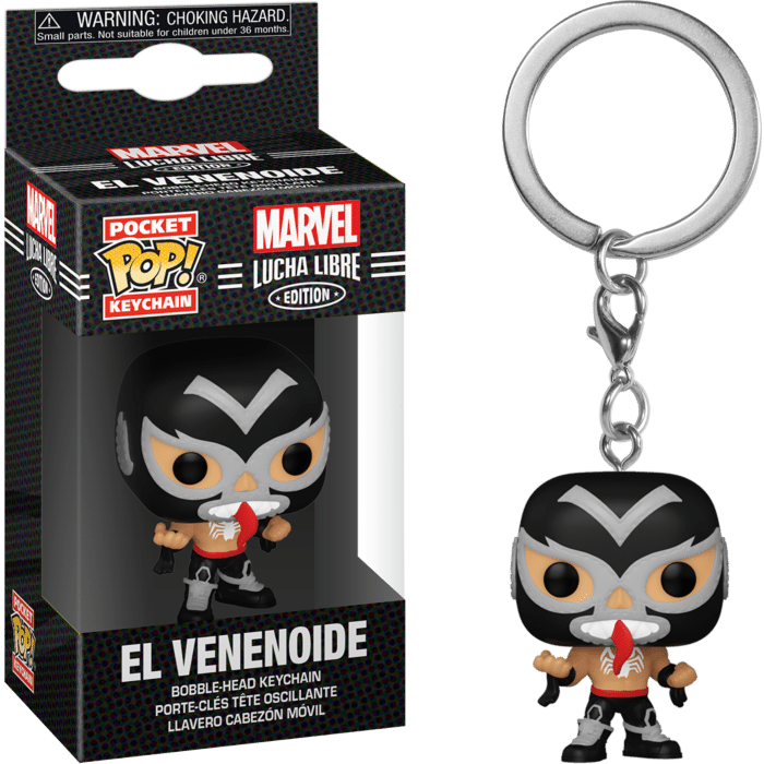 Marvel: Lucha Libre Edition - El Venenoide Venom Pocket Pop! Vinyl Keychain