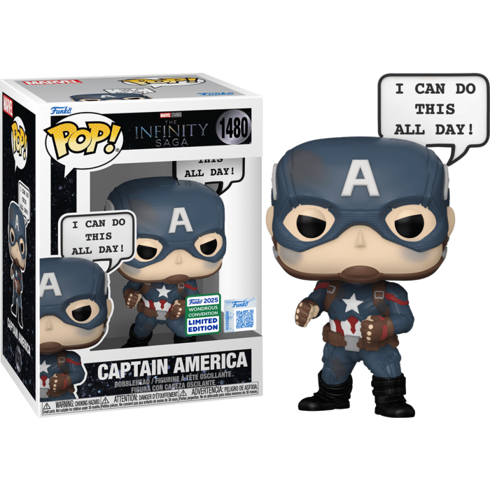 Marvel: The Infinity Saga - Captain America 'I Can Do This All Day' Pop! Vinyl Figure (2025 Wondrous Convention Exclusive)