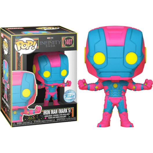 marvel-the-infinity-saga-iron-man-mark-5-blacklight-pop-vinyl-figure Marvel: The Infinity Saga - Iron Man (Mark 5) Blacklight Pop! Vinyl Figure
