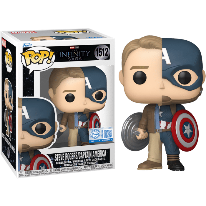 Marvel: The Infinity Saga - Steve Rogers/Captain America Split Pop! Vinyl Figure