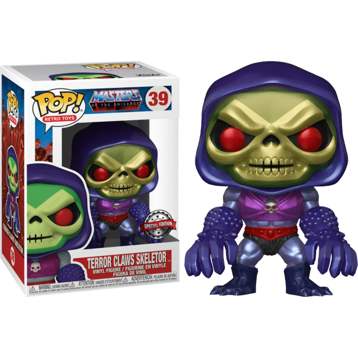 Masters of the Universe - Skeletor with Terror Claws Metallic Pop! Vinyl Figure