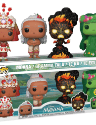 Moana - Moana, Gramma Tala, Te Ka, Te Fiti Glow-in-the-Dark Pop! Vinyl Figure 4-Pack