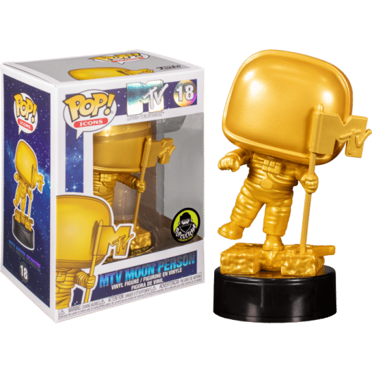 MTV - Moon Person Gold Pop! Vinyl Figure (Popcultcha Exclusive)