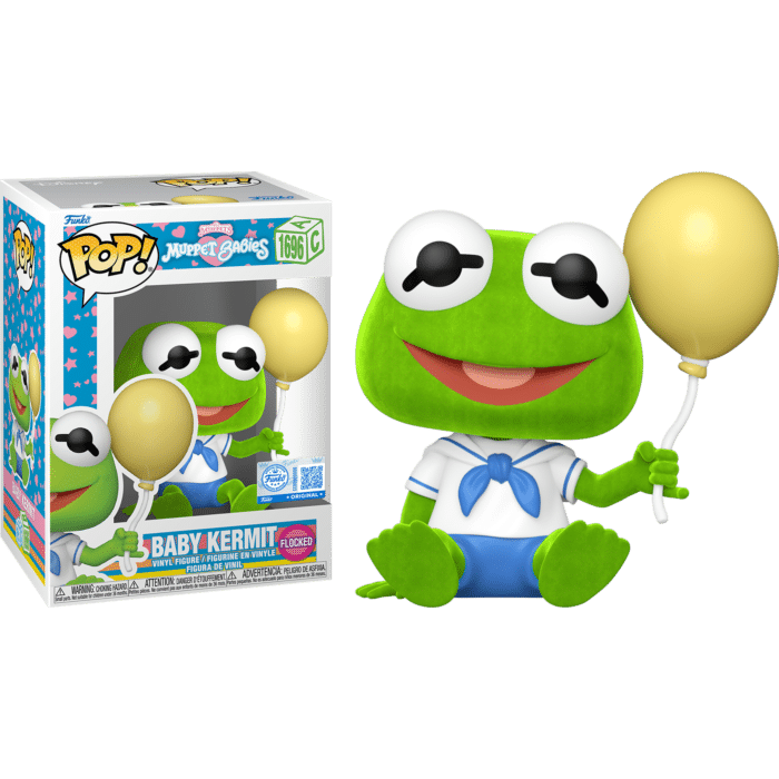 Muppet Babies - Baby Kermit Flocked Pop! Vinyl Figure
